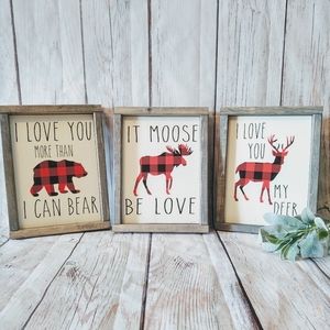 Rustic Baby Boy Room Woodland Signs